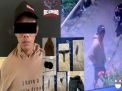 Aksinya Terekam CCTV Seorang Pelaku Curanmor Takluk Diringkus Polisi