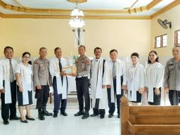 Polres Jombang Gelar Minggu Kasih dengan Jemaat GKJW Capas Ploso Pasamuan Jombang