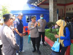 Kapolres Ngawi Cek Terminal Bus, Pastikan Kelayakan Angkutan Lebaran