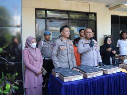Polres Malang Berhasil Amankan Dua Tersangka Spesialis Pembobol Sekolah saat Libur Lebaran  