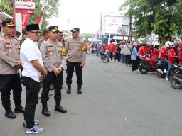 Aksi May Day 2024 di Nganjuk Berjalan Kondusif, Polisi Siagakan 500 Personel Pengamanan