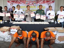 Polres Mojokerto Kota Berhasil Gulung Bandar Satu Juta Pil Dobel L Senilai Rp 3 M