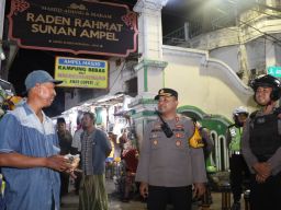 Harkamtibmas Long Weekend Polres Tanjung Perak Gelar Patroli di Beberapa Titik Rawan Kejahatan