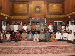 Safari Sholat Subuh di Masjid Al Khalid, Kapolres Kediri Kota Sampaikan Pesan Kamtibmas