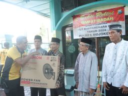 Polres Mojokerto Bakti Religi Sambut Hari Bhayangkara Ke-78