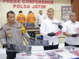 Polda Jatim Berhasil Mengamankan 3 Tersangka Pelaku Penembakan di Tol Waru Sidoarjo