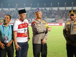 Libatkan 1.538 Personel Gabungan TNI - Polri, Championship Series BRI Liga 1 di Bangkalan Kondusif