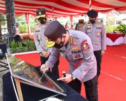Kapolri Ke Palembang Resmikan Kampung Tangguh dan Launching Aplikasi Polisi Dulur Kito