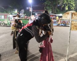 Libur Isra' Miraj,Tim Pamor Keris Polres Pasuruan Kota Gencarkan Patroli Prokes