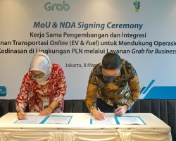 Perkuat Digitalisasi Sistem Transportasi, PLN Gandeng Grab Untuk Efisiensi dan produktivitas Operasional