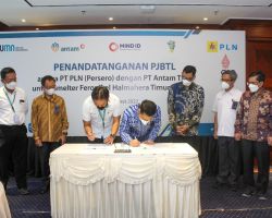 Teken PJBTL, PLN Siap Pasok Listrik 80 MVA ke Smelter Antam di Halmahera Timur