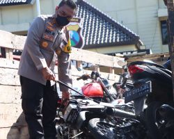 Respon Cepat Tindaklanjuti Pengaduan Masyarakat, Polres Nganjuk Berhasil Mengamankan Puluhan Motor Balap Liar