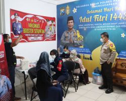 Percepat Capaian Vaksinasi Untuk Herd Immunity,Polres Pasuruan Kota Gelar Vaksinasi Malam Hari