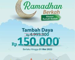 Program Ramadhan Berkah PLN Diminati, 3.834 Rumah Ibadah Manfaatkan Promo Diskon Tambah Daya