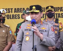 Tinjau Pos Pam, Polri Paparkan Upaya Wujudkan Mudik Aman dan Sehat