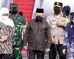 Forkopimda Jatim Dampingi Wapres RI Kunker di Dua Pesantren Jatim