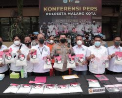 Kembali Catatkan Prestasi, Polresta Malang Kota Berhasil Mengamankan Pengedar Sabu 21 Kg