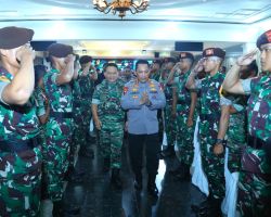 Dihadapan Dansat, Kapolri Tekankan Sinergitas TNI-Polri Harga Mati Demi Wujudkan Indonesia Emas 2045