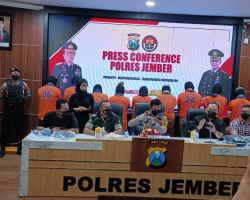 Polres Jember Berhasil Mengamankan 15 Terduga Pelaku Pembakaran, 9 diantaranya Resmi Tersangka