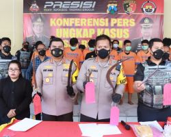 Polresta Sidoarjo Amankan Pelaku Pengeroyokan Antar Perguruan Silat