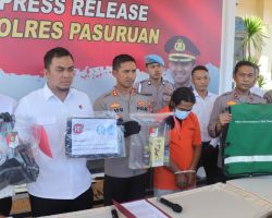 Polres Pasuruan Berhasil Mengamankan Pelaku Percobaan Pembunuhan,Modus Kirim Minuman Dicampur Racun Tikus
