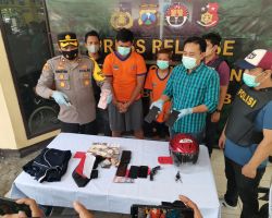 Polisi Berhasil Amankan Dua Perampok Minimarket Bersenjata Pistol Mainan