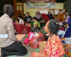 Polres Trenggalek Berikan Bantuan Trauma Healing Bagi Anak-Anak Korban Banjir