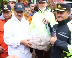 Tanggap Bencana Polres Blitar Kota Bersama Pemkot Dirikan Dapur Umum