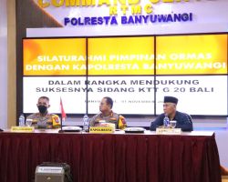 Polresta Banyuwangi Gandeng FKUB dan Pimpinan Ormas Deklarasi Dukung Sukseskan KTT G20 Bali