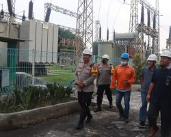Pastikan Pasokan Listrik Aman Jelang KTT G20, Kapolresta Sidoarjo Tinjau UIT PLN Taman