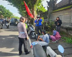 Kasat Lantas Polres Badung Cepat Beri Bantuan Kecelakaan
