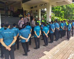 Giat jumat Curhat Polres Bandara Kini Bersama Karyawan Cleaning Service Bandara
