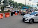 Polres Madiun Kota Pasang Separator, Cegah Kemacetan Arus Mudik Lebaran