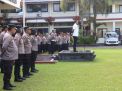 Kasat Intelkam Polres Tabanan Sampaikan Tentang Ketentuan Penyampaian Pendapat Di Muka Umum Saat Apel Pagi