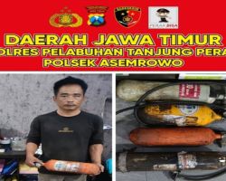 Pencuri Tabung Oksigen Ditangkap Anggota Unit Reskrim Polsek Asemrowo