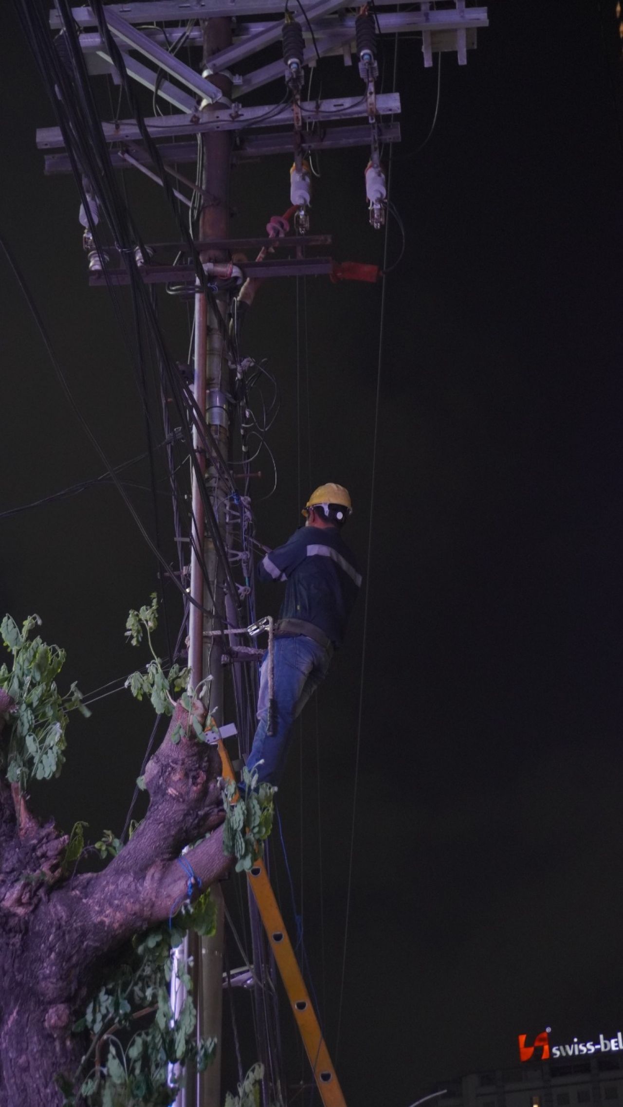 Jaga Estetika Kota Surabaya, PLN Icon Plus Lakukan Pembongkaran Kabel Tak Terpakai di Embong Malang