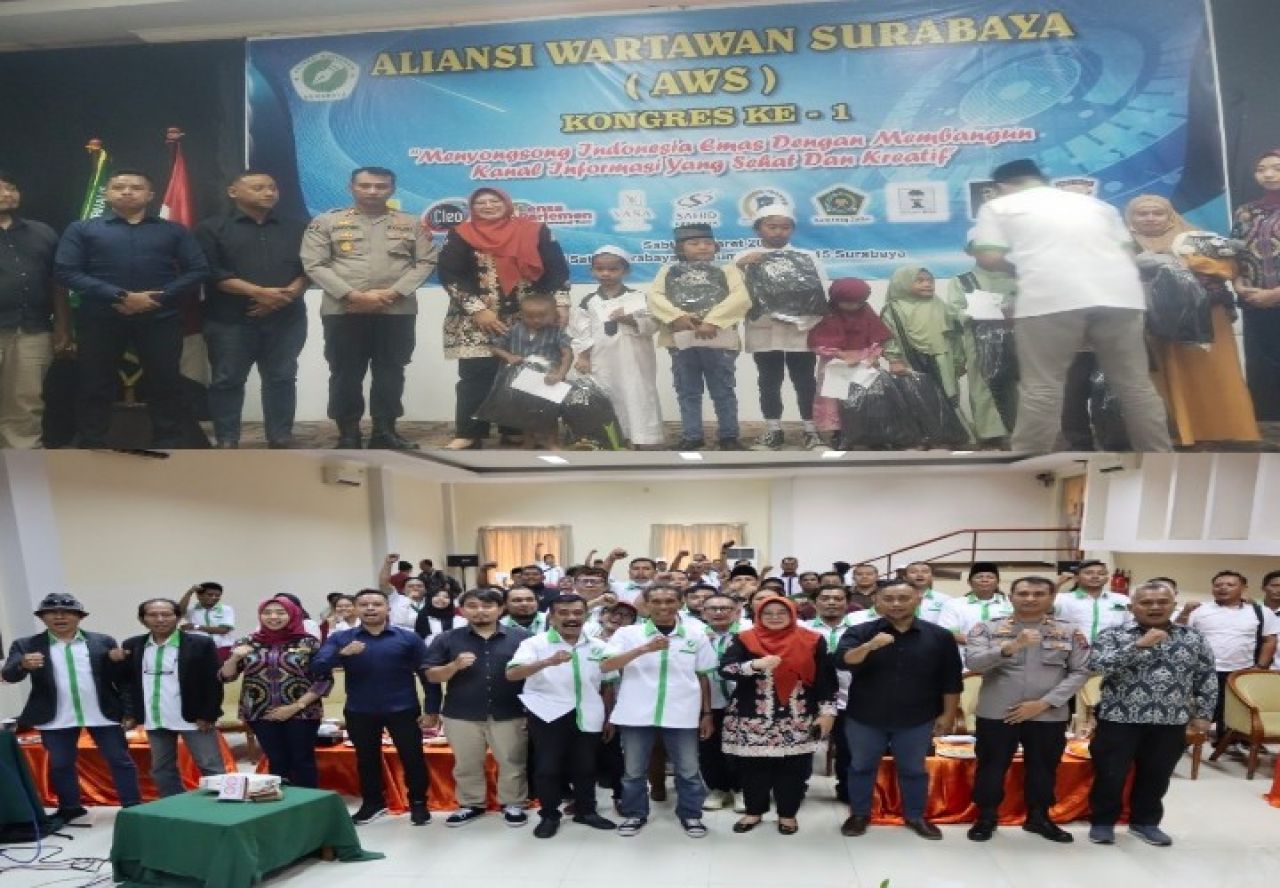 Kongres Aliansi Wartawan Surabaya (AWS), Kadiskominfo Jatim : Pentingnya Kemerdekaan Pers di Jatim