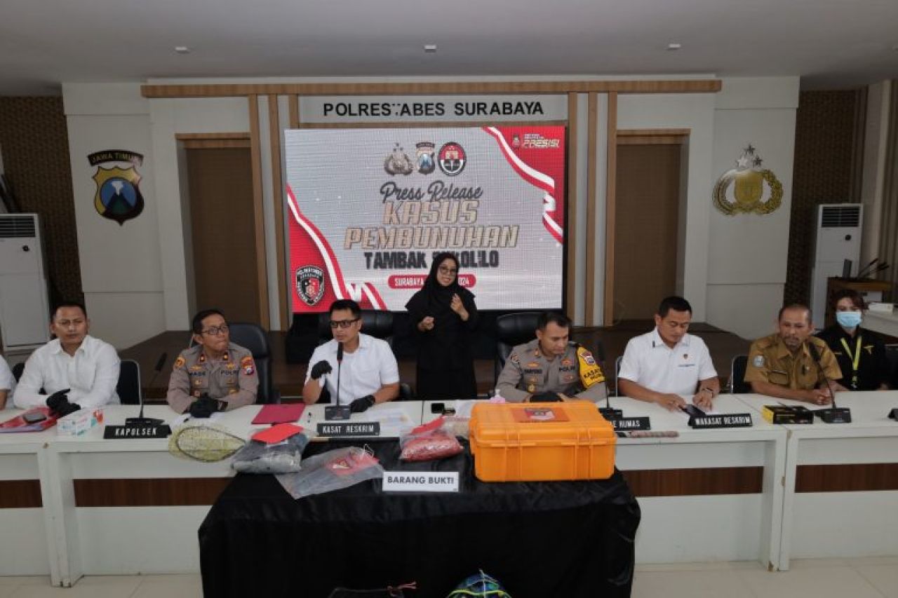 Gara-Gara Rebutan Lahan, Polisi Tangkap Tersangka Pembunuh dan Pencari Kepiting di Surabaya