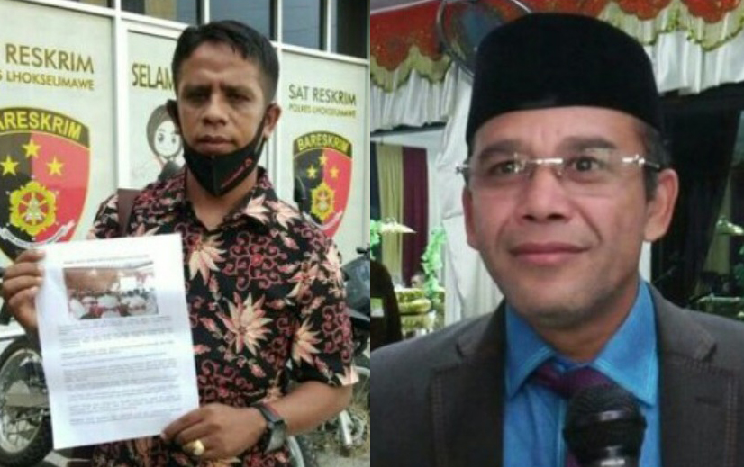 Walikota Suaidi Yahya (kanan) dan Ketua DPC PBB Lhokseumawe, Sofyan. Foto: Ilustrasi 