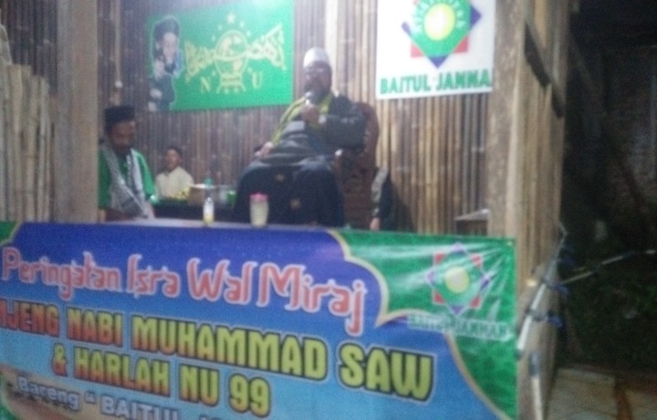 Peringati Isra' Mi'raj dan Harlah NU ke-99 Ponpes Baitul Jannah Gelar Pengajian Akbar