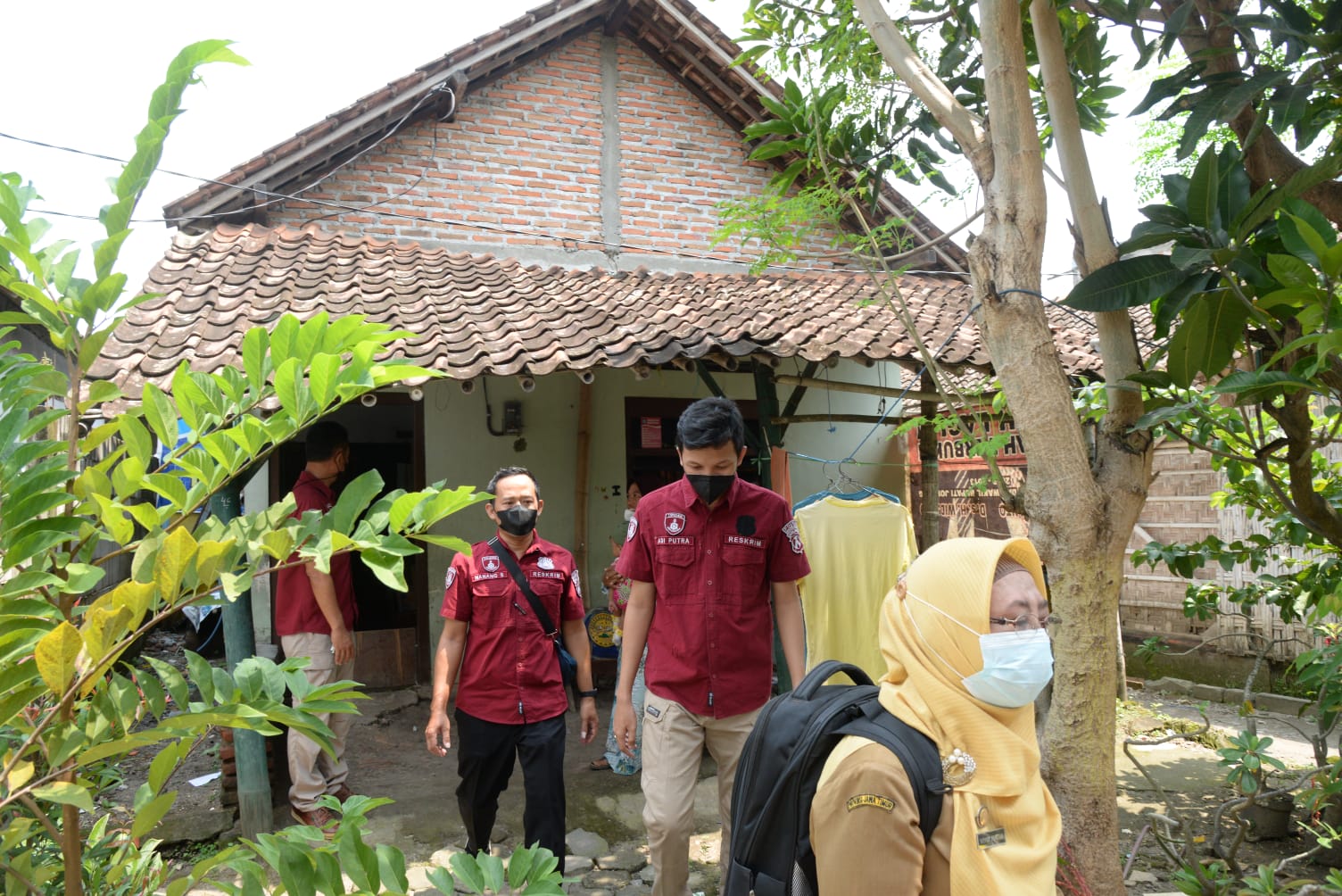 Wujudkan Empati, Satreskrim Polres Madiun Kota Sambangi Keluarga Tersangka