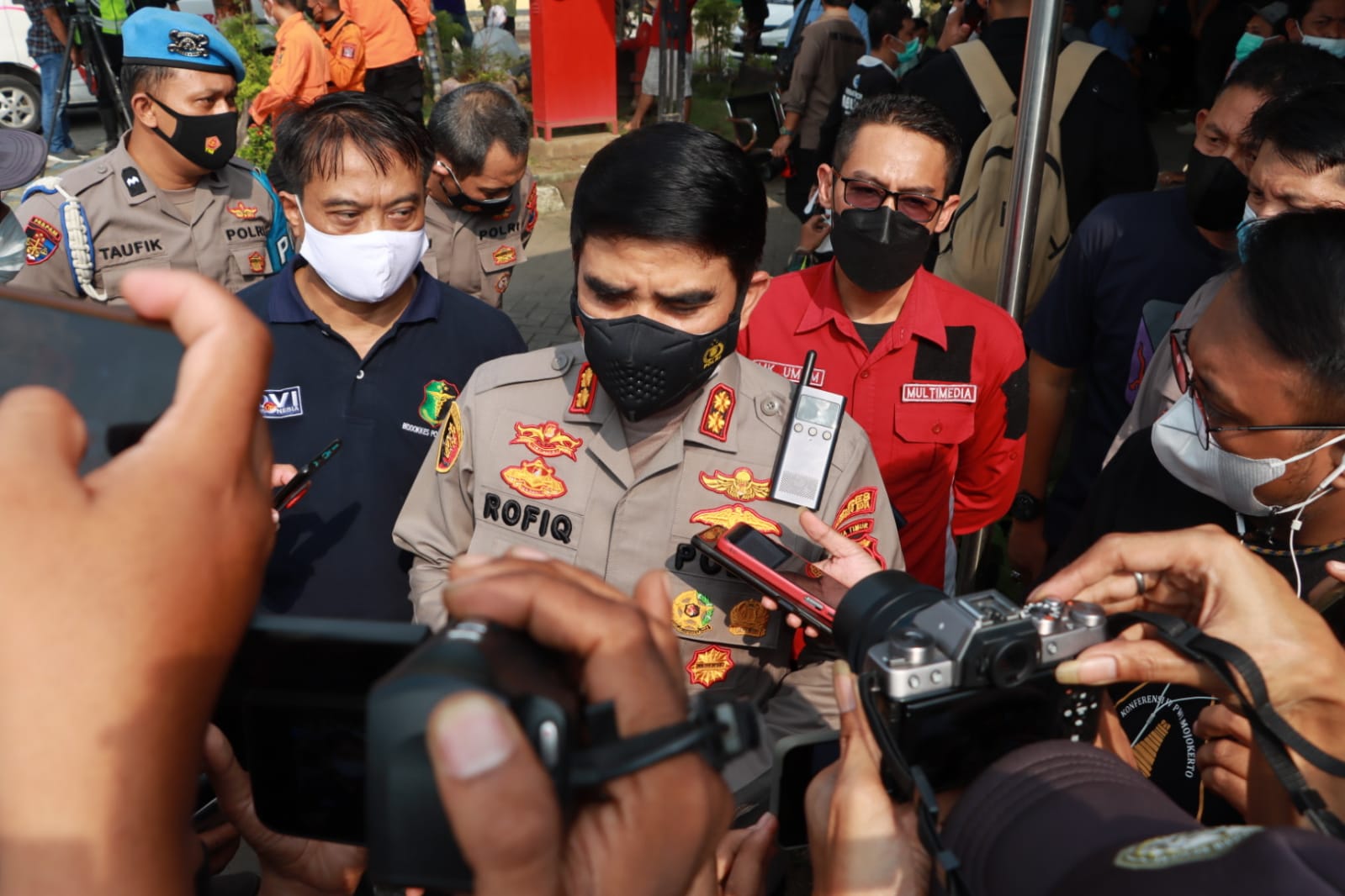 Terkait Laka Tol Sumo, Kapolresta Mojokerto : Kami Mengedepankan Sisi Kemanusiaan