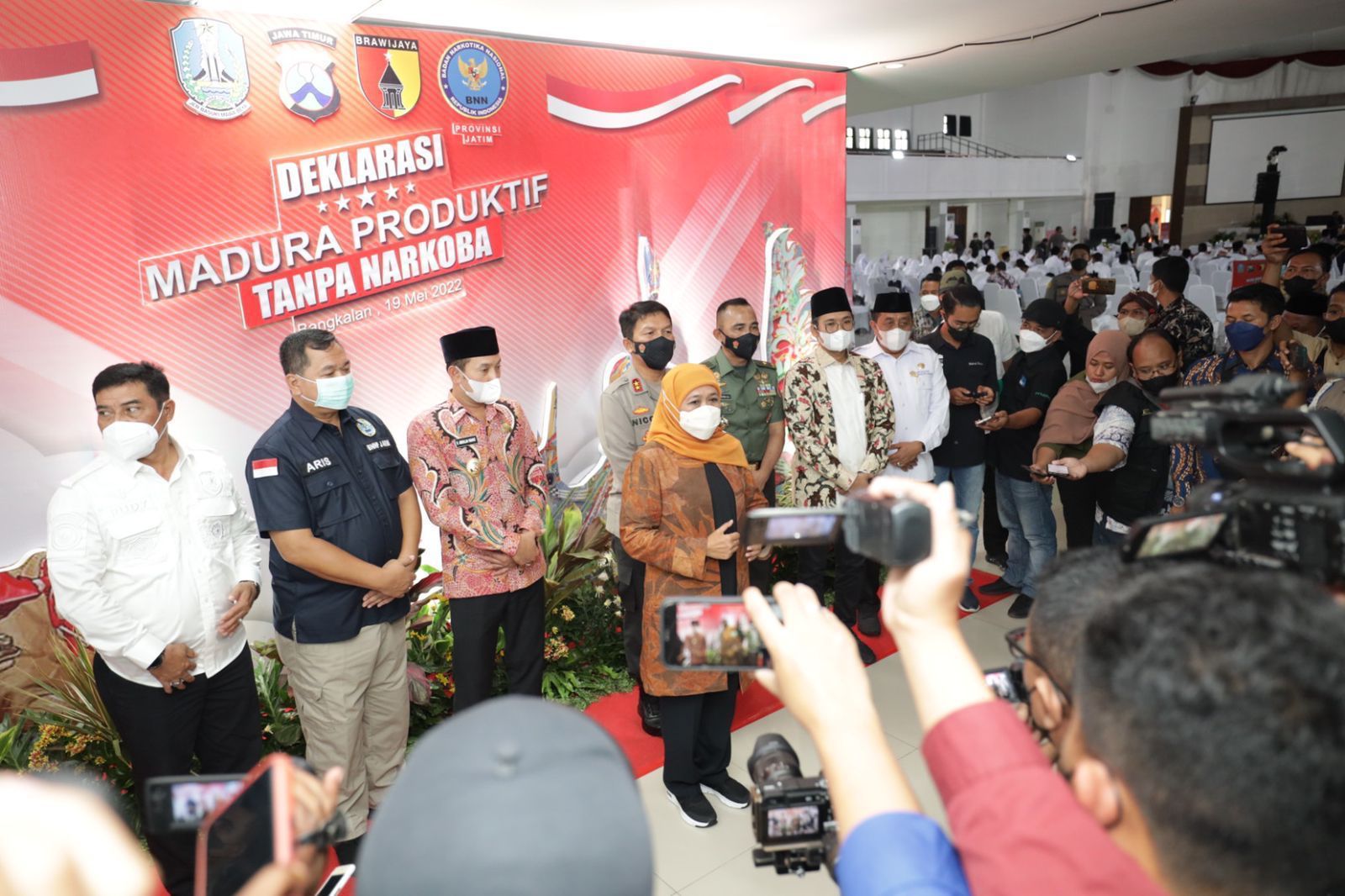 Forkopimda Jatim Bersama Elemen Masyarakat Madura Sepakat Brantas Narkoba
