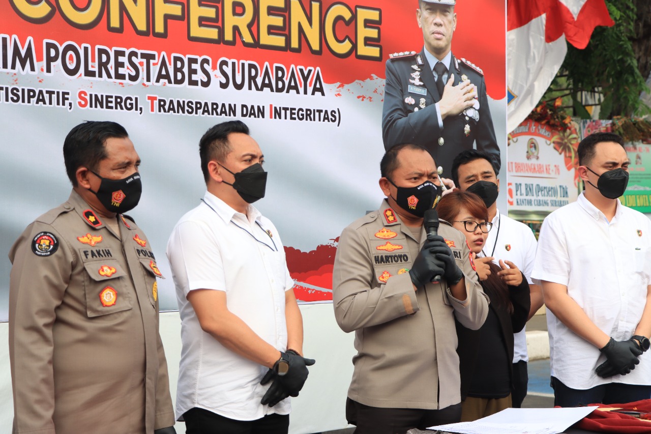Empat Pelaku Curanmor Beraksi di Surabaya Dibekuk Satreskrim Polrestabes Surabaya