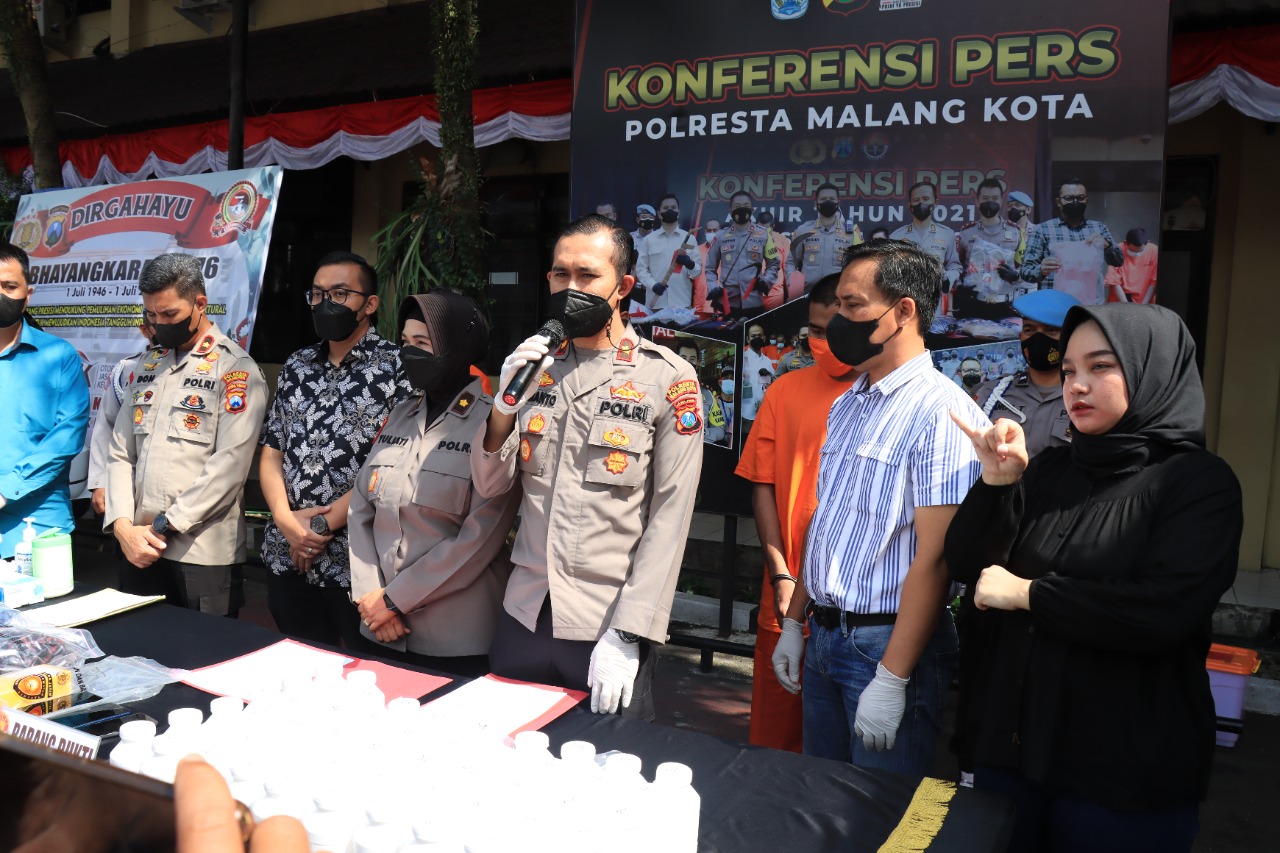 Polresta Malang Berhasil Menggagalkan Peredaran Narkoba, Puluhan Ribu Pil Koplo Diamankan