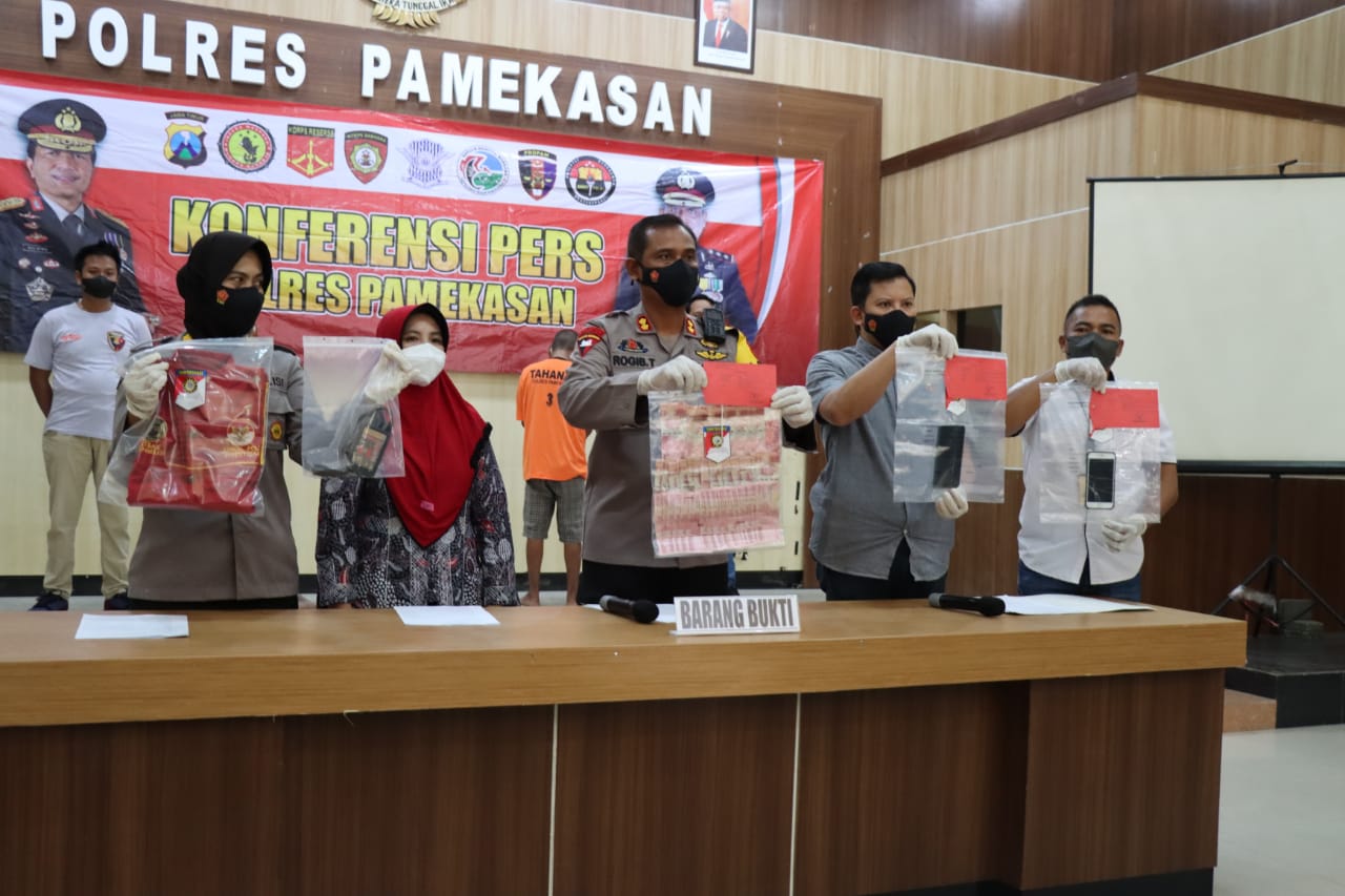 Polres Pamekasan Berhasil Amankan Dua Tersangka Pemerasan