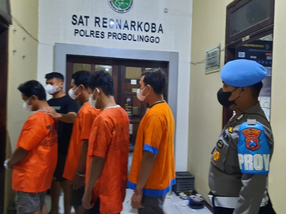 Dalam Sehari Polres Probolinggo Berhasil Tangkap 5 Pengedar Narkoba