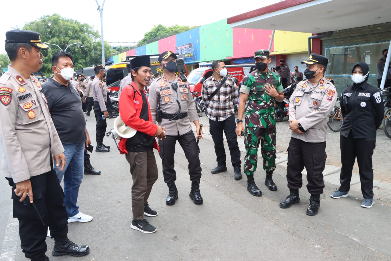 Pengamanan Aksi Demo Lebih Persuasif, Mahasiswa Apresiasi Kinerja Polres Pasuruan Kota