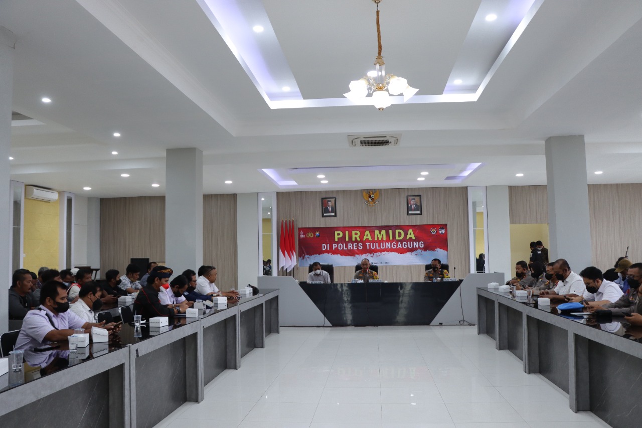 Gelar Piramida, Polres Tulungagung Ajak Media Ciptakan Kamtibmas yang Kondusif