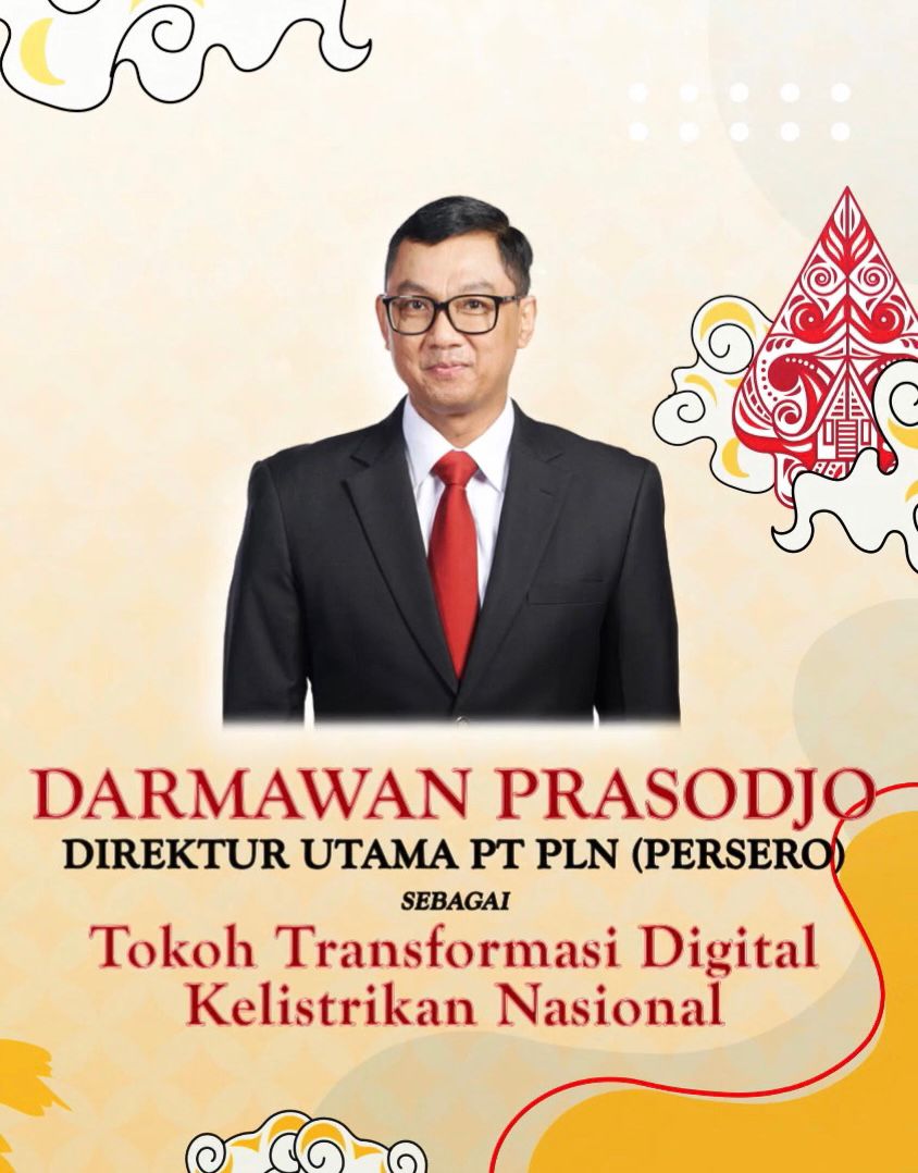 Dirut PLN Terpilih Sebagai Tokoh Transformasi Digital Kelistrikan Nasional